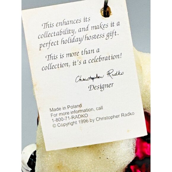 Christopher Radko Wee Berry House Snowman Christmas Ornament 3 inch 1996 - Picture 5 of 8